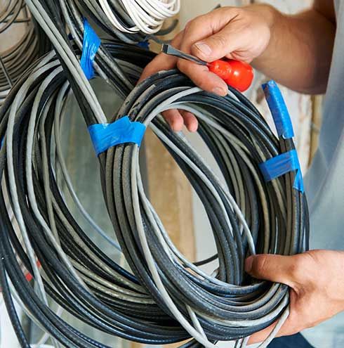 Materials to be used for electrical rewiring of renovated home