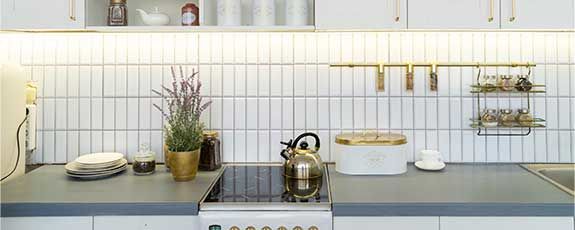 Home kitchen ready for an electrical renovation plan